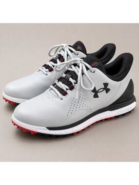 Under Armour Charged Assert Golf Shoes White Gray Men’s Size 9 Waterproof